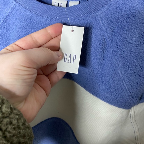 NWT GAP Textured Stripe Raglan Sweater - Picture 3 of 8